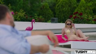 TUSHY ෂඩ් Eyla ඇත පළමු ගුද අත්දැකීම් සමග සීනි තාත්තා